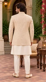 Stunning Off White Prince Coat Premium Digital Thread - Image 2